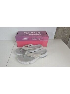 Skechers On The Go GO Walk Smart Shimmer Flex Sandal-Holly Women's Sandal 10